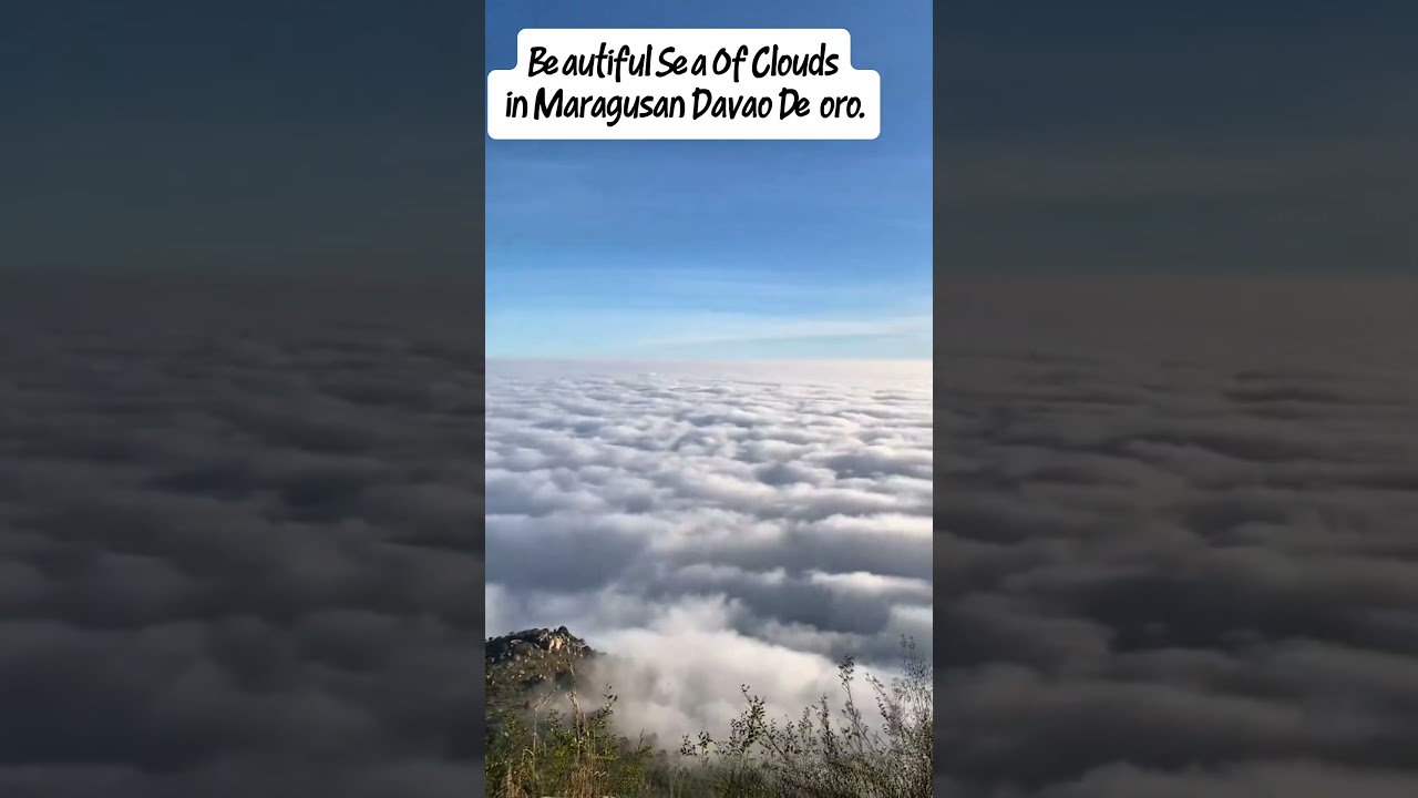Beautiful Sea Of Clouds in Maragusan Davao De oro#travel #philippines #asiantravel