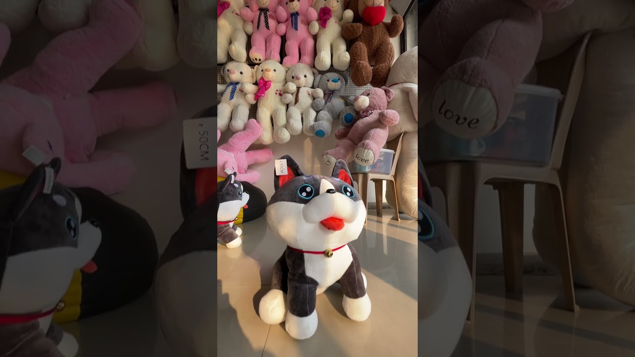 Dog puppy Very soft and Spongy 🐶 #teddy #toys #softtoys #teddybear #stuffed #animals #brand #cute