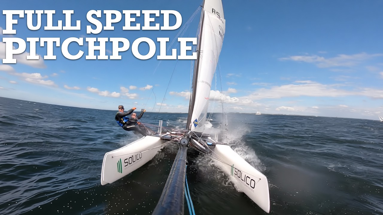 Nacra F18 Infusion - W 15-18 knots - upwind submergin'