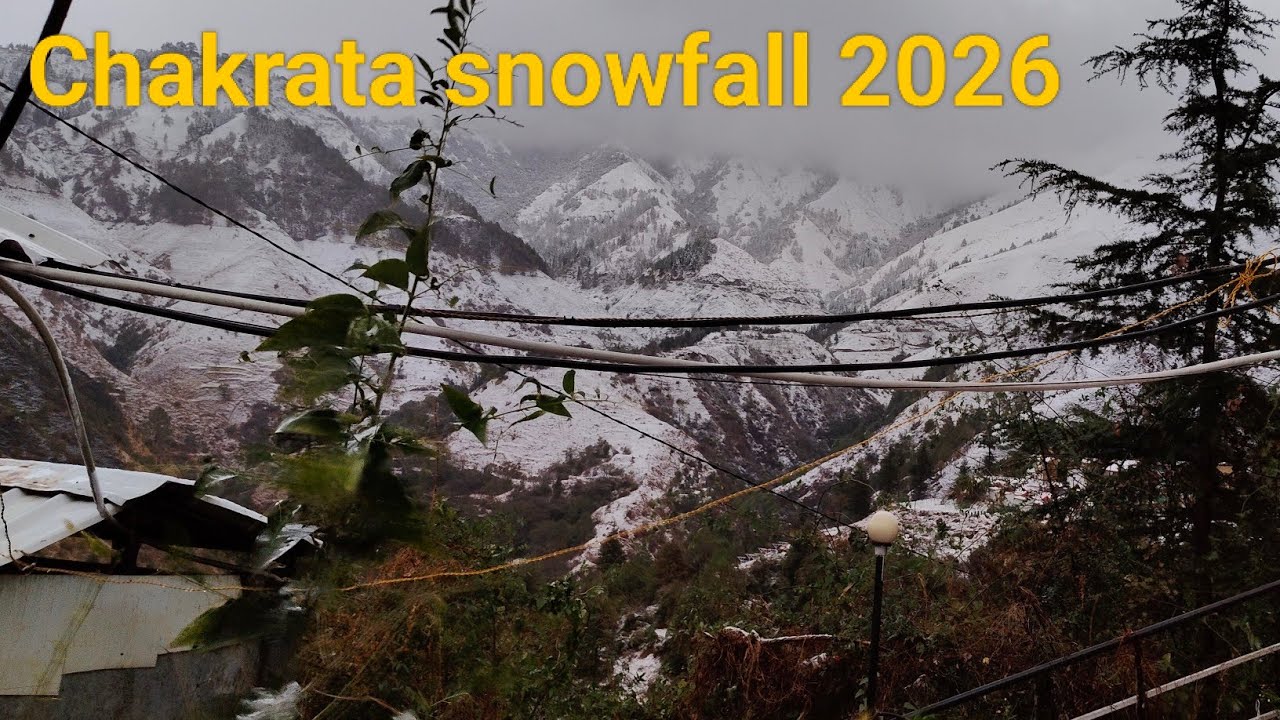Snowfall dekhne chakrata pahuche 🌧️🌧️ // snowfall chakrata 2026 