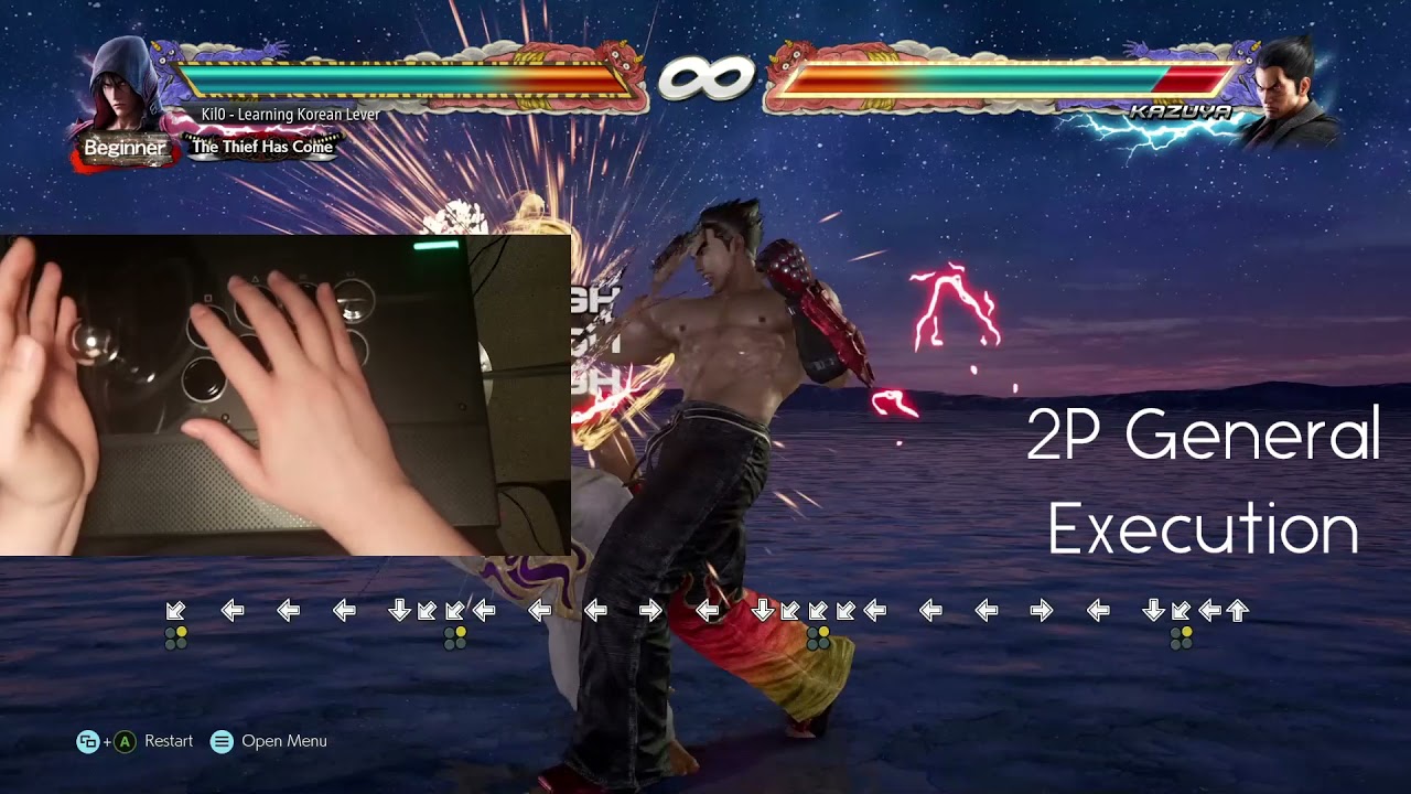 Tekken Movement and Execution Handcam - Japanese Sanwa JLF vs Korean Crown 309MJ