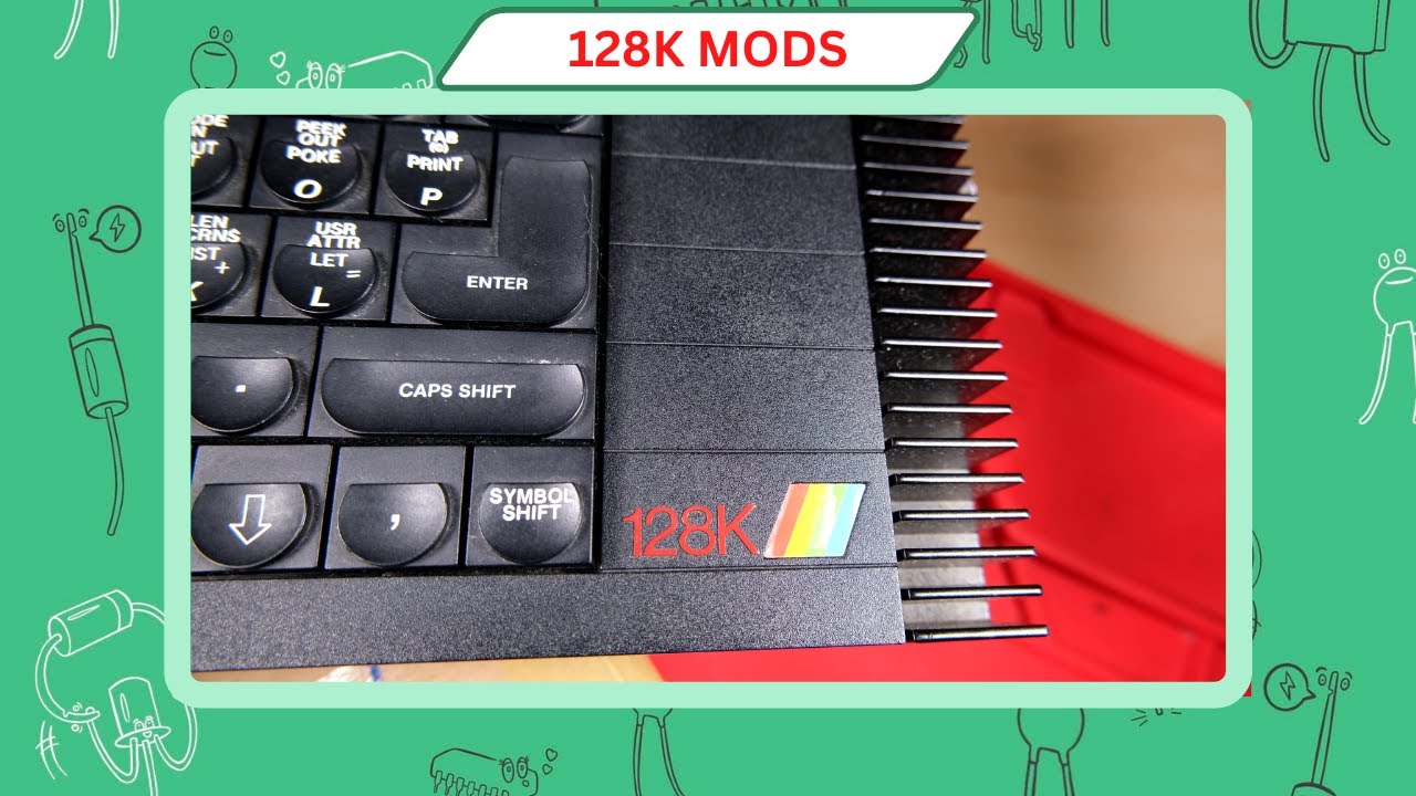 ZX Spectrum 128K Toastrack - Composite Mod and some Service Mods