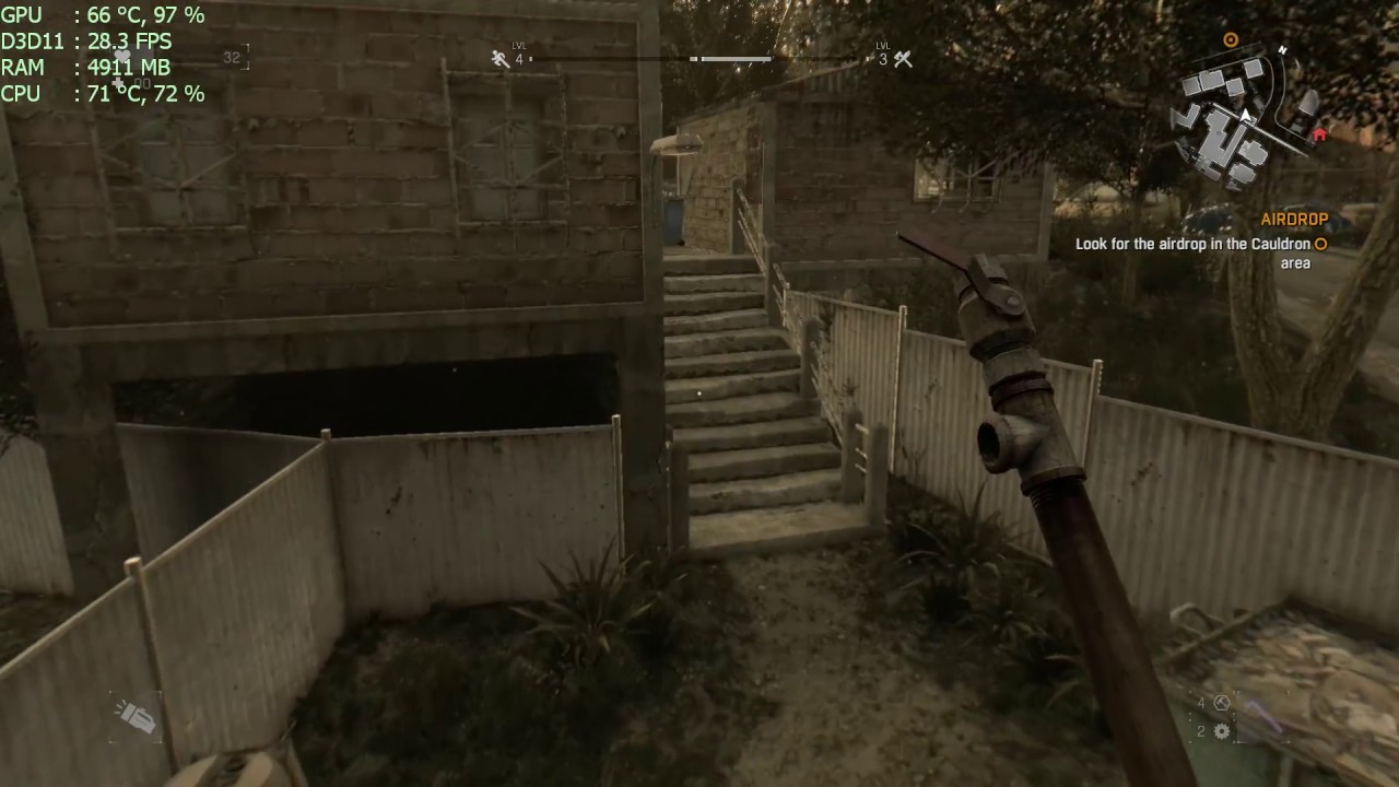 Dying Light, Intel Xeon X5460 + GTX 750ti 2gb