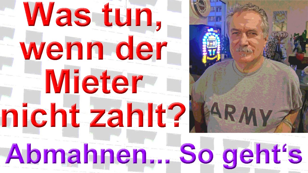 Was tun, wenn der Mieter die Miete nicht zahlt, Mieter abmahnen - Mustertext - Vermietershop.de