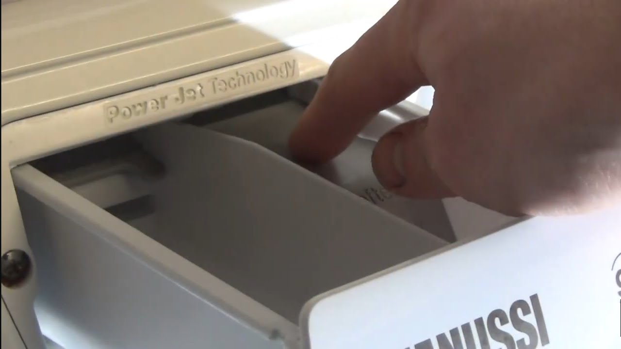 How to Tip #109 : remove & clean Detergent Dispenser on zanussi aquafall & lindo 300 washing machine