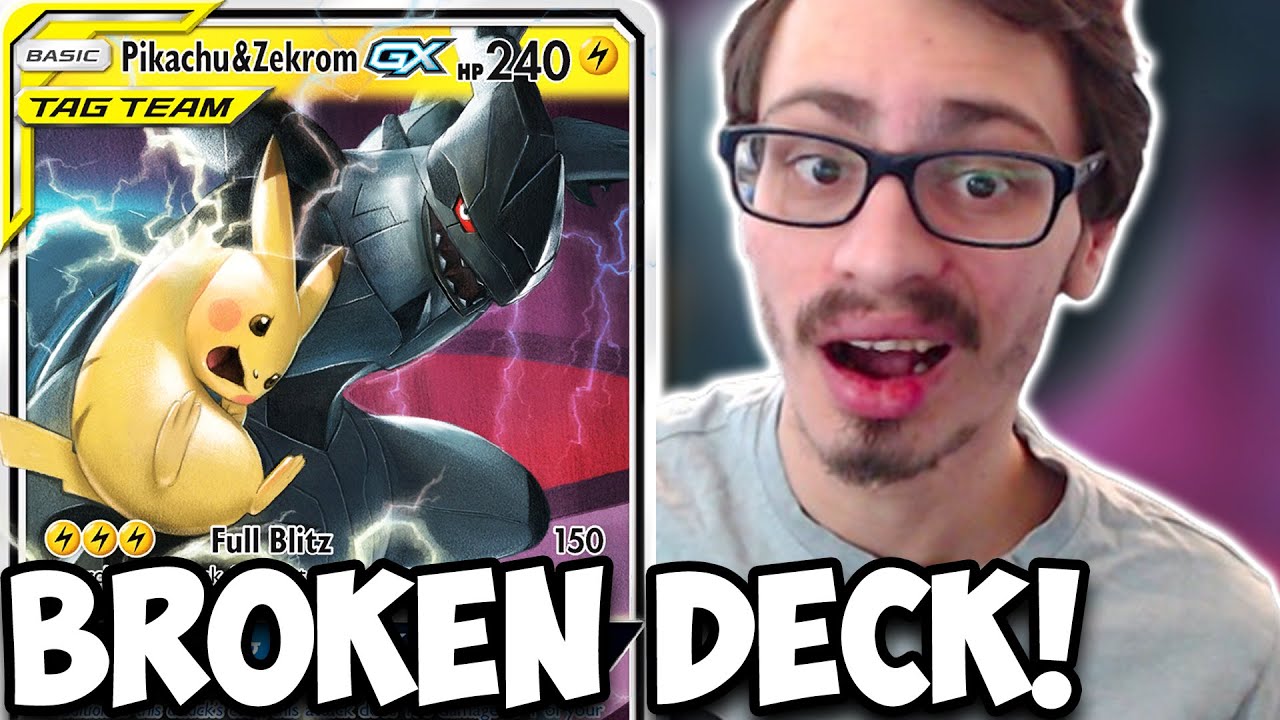 Pikachu & Zekrom GX Is BROKEN In PTCGL's Expanded Format! Electric Type OP lol