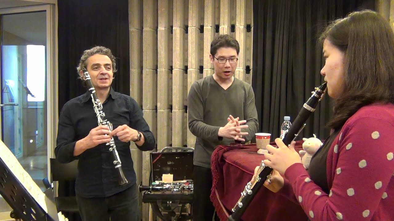 Pascal Moraguès master class in seoul clarinet academy