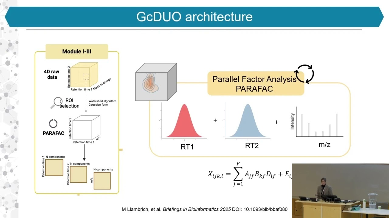 Maria Llambrich: GcDUO: automating GC×GC-MS data analysis via PARAFAC and PARAFAC2 (MDCW 2026)