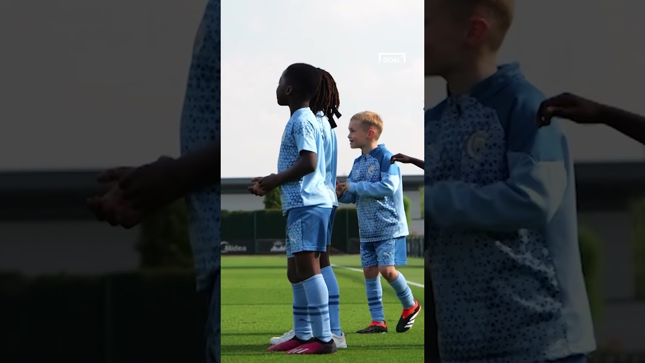 HAALAND & PEP surprise young fans 😍 #shorts