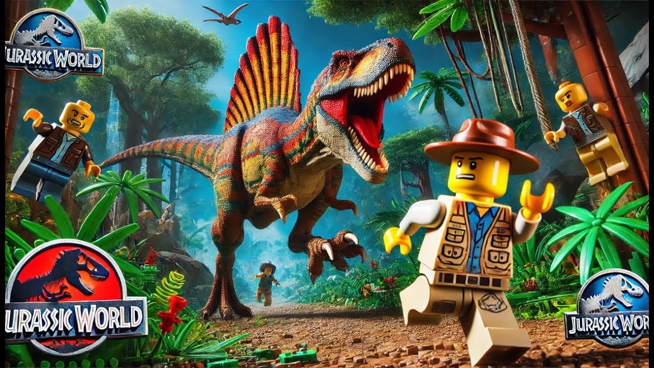 Terminamos la tercera pelicula- Lego Jurassic World
