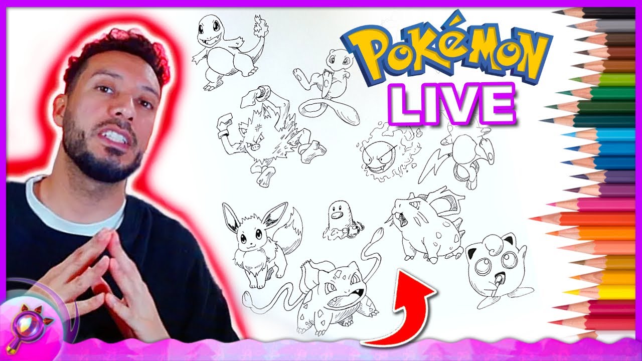 How To Draw Pokemon (Art, Game & Talk Chill Stream) Vertical