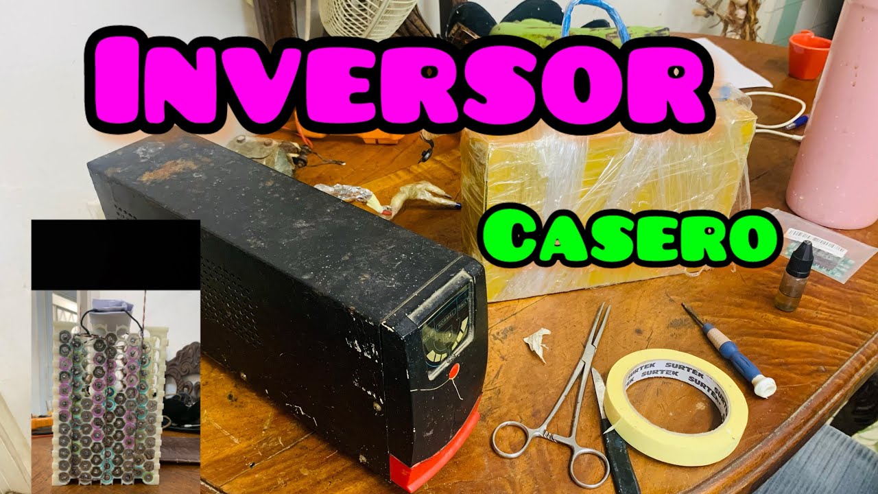 C&oacute;mo hacer el mejor inversor casero con un Bak&uacute; de ordenador o UPS #inversor #Energ&iacute;a solar #litio