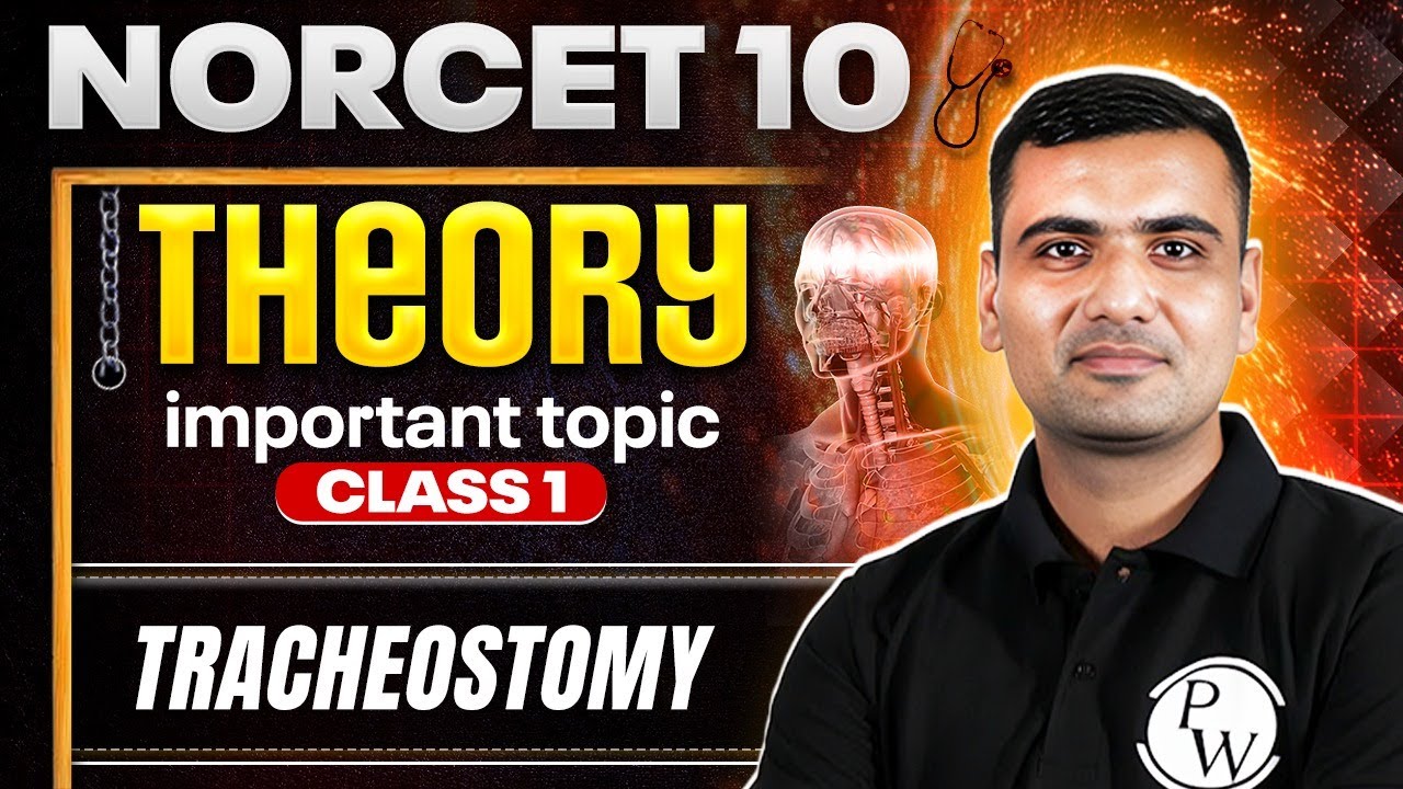 NORCET 10 Theory Classes | Tracheostomy | AIIMS NORCET Preparation #norcet10 #norcetmcq