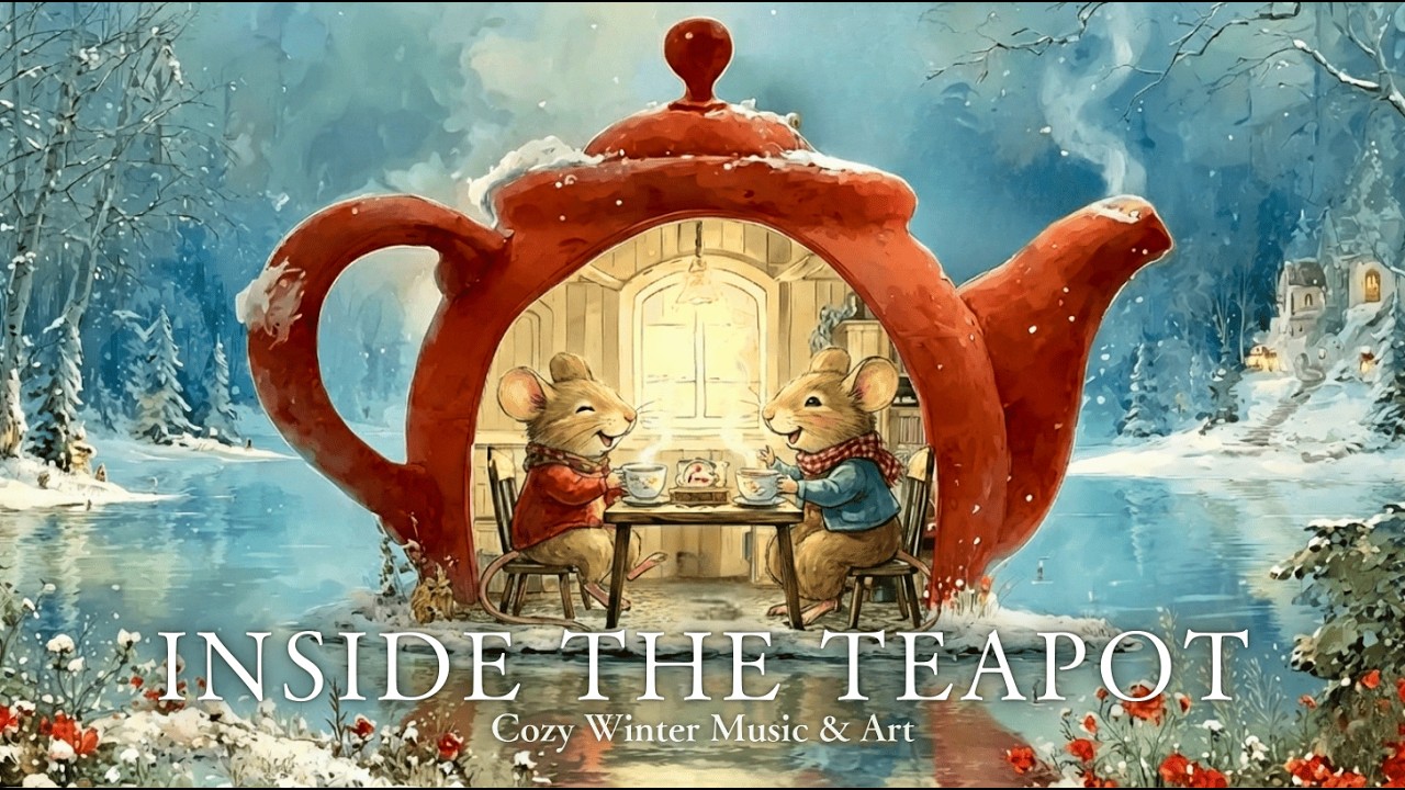 A Small Winter Story Inside the Teapot House 🫖 | Soft Storybook Ambience & Gentle Fantasy Music