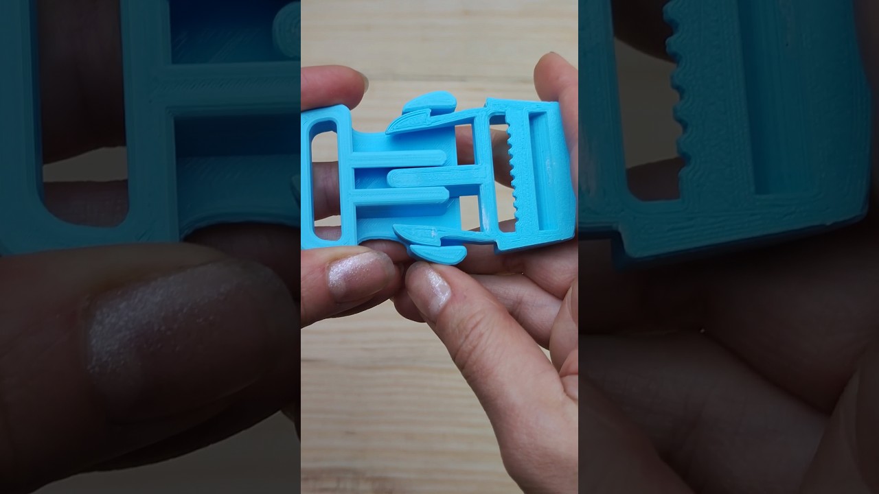 3D Printed Strong Snap Buckle #3dprintable #3dprinted
