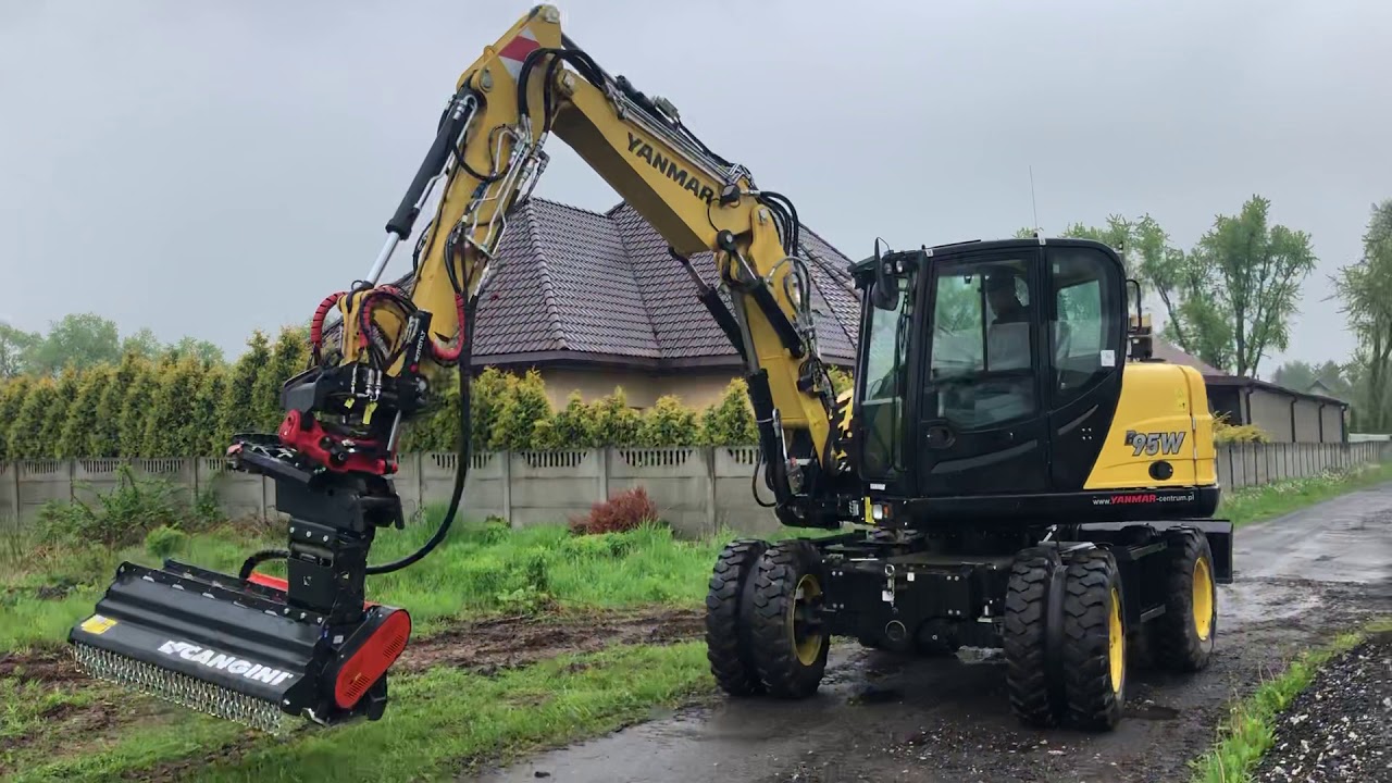 Yanmar B95w Rototilt + Cangini tc3 Mulcher