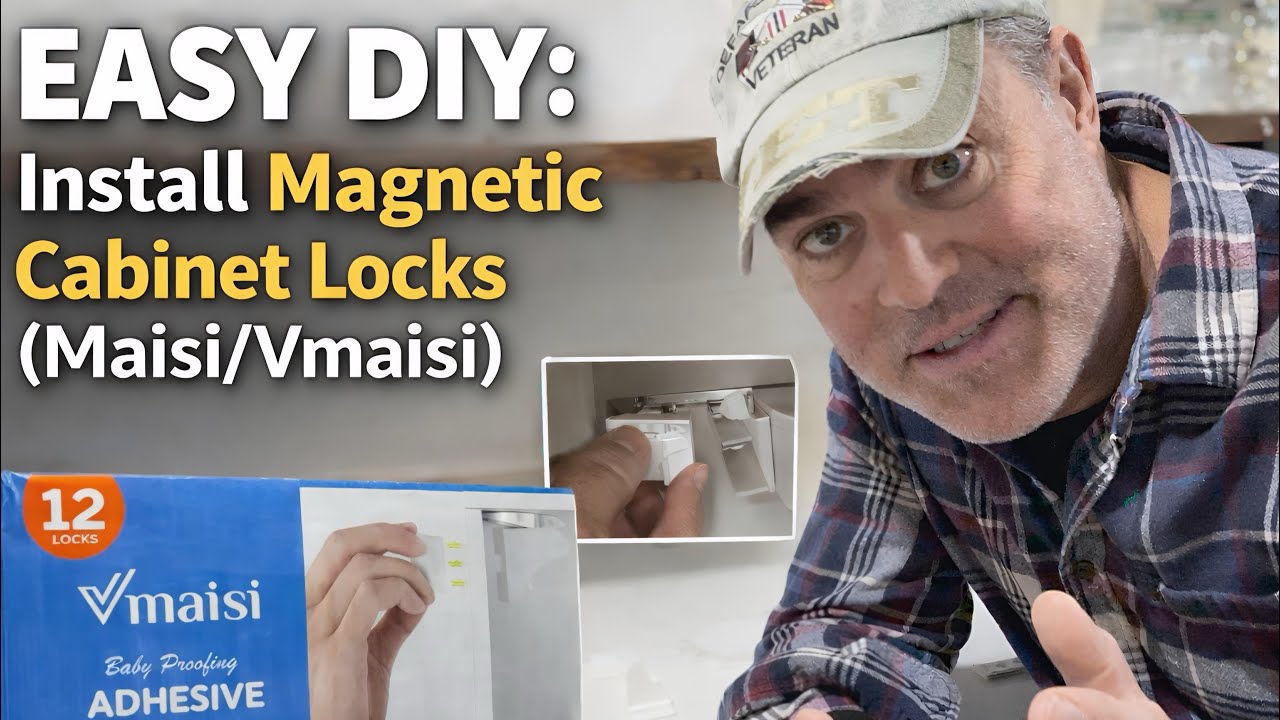 How to Install Maisi / Vmaisi Magnetic Cabinet Locks | No Drilling, Hidden DIY Install