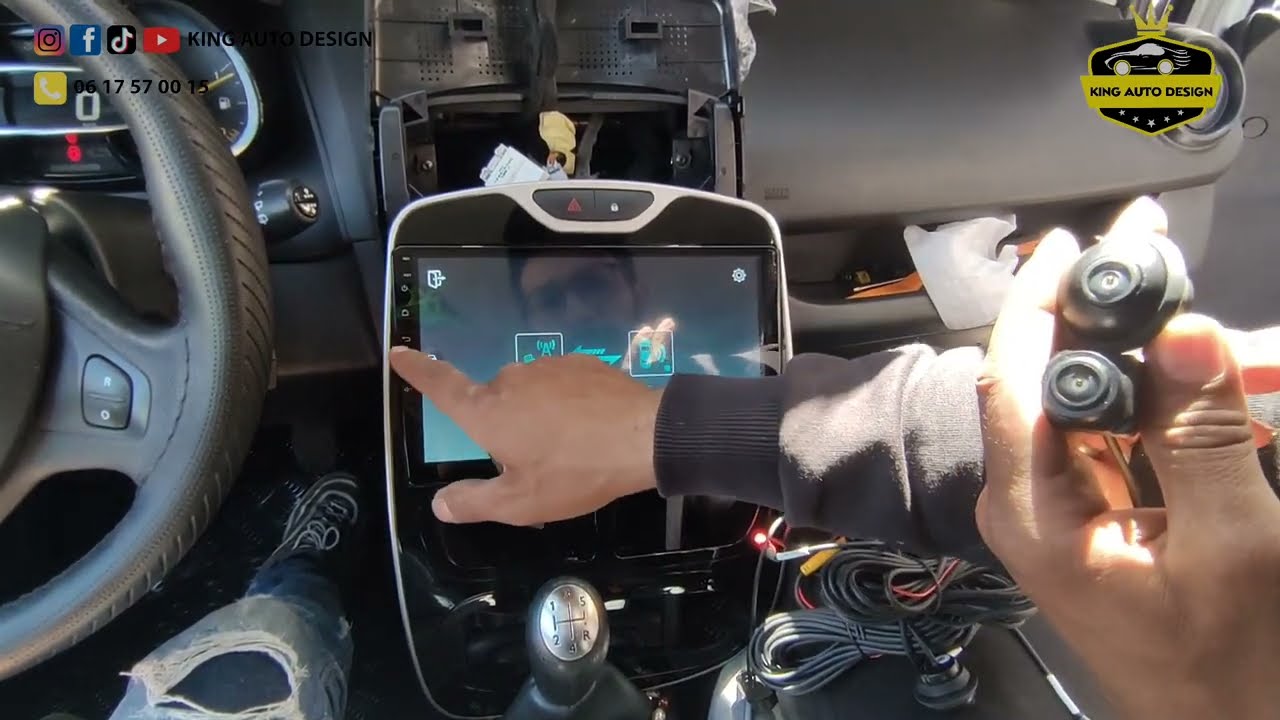 installation multimédia Android Renault Clio 4 +caméra 360