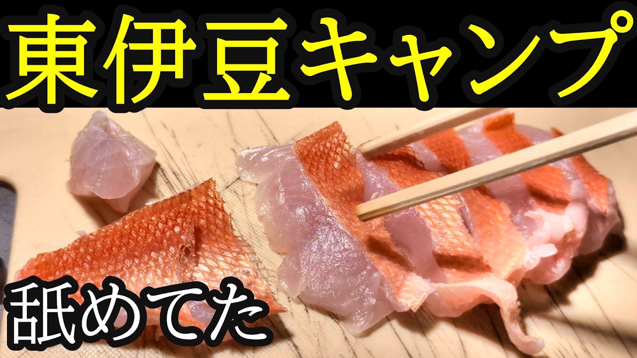 【ソロキャンプ】キンメダイも桜も最高でした