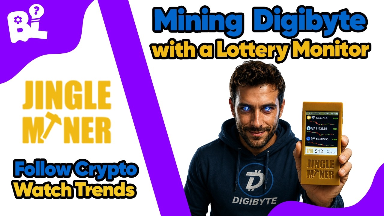 How to mine Digibyte with a Jingle Miner Lottery Monitor | ESP32