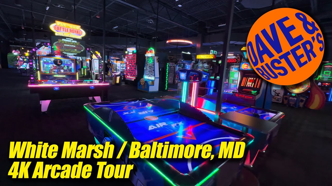 Dave & Buster's (White Marsh MD), 4K arcade walkthrough & tour, November 2024