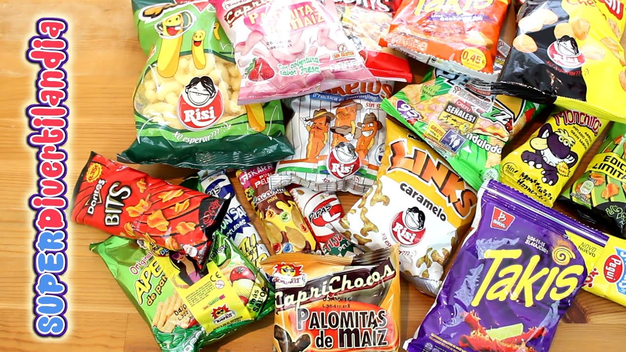 Chuches de España (Snacks salados, palomitas, patatas, pipas y gusanitos)