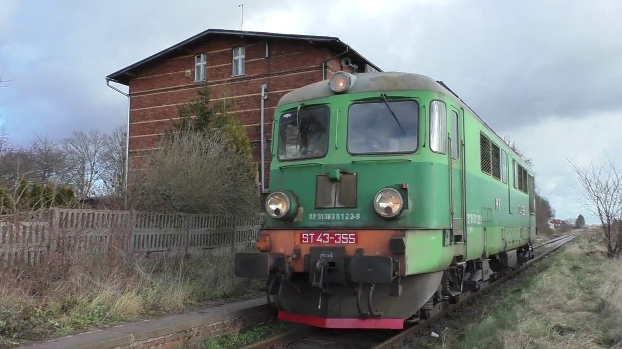 Luzak ST43-355 na D29-14 Głogów - Żagań