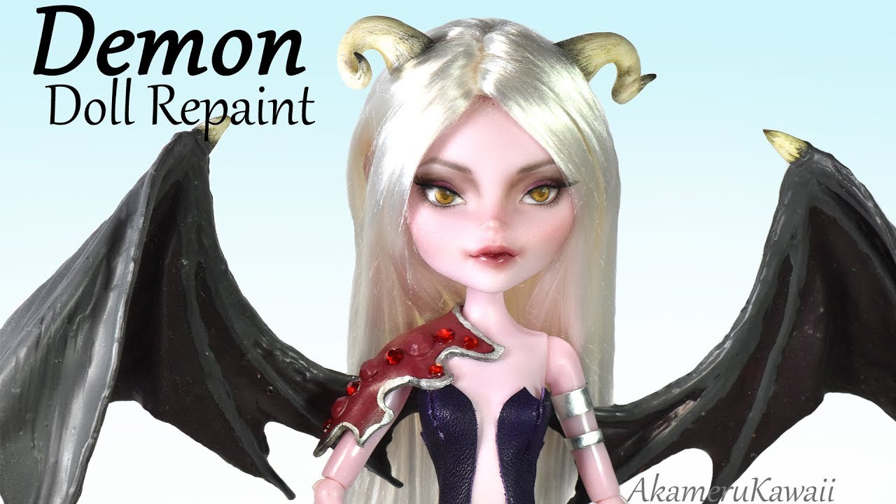 How to: Demon Doll Repaint - Succubus inspired Doll Tutorial