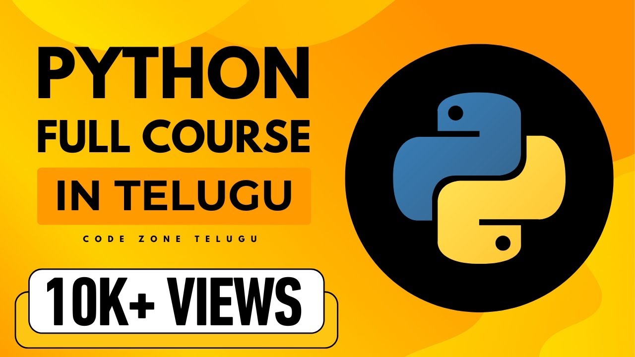 Python Full Course in Telugu | From Basics to Advanced in One Video!