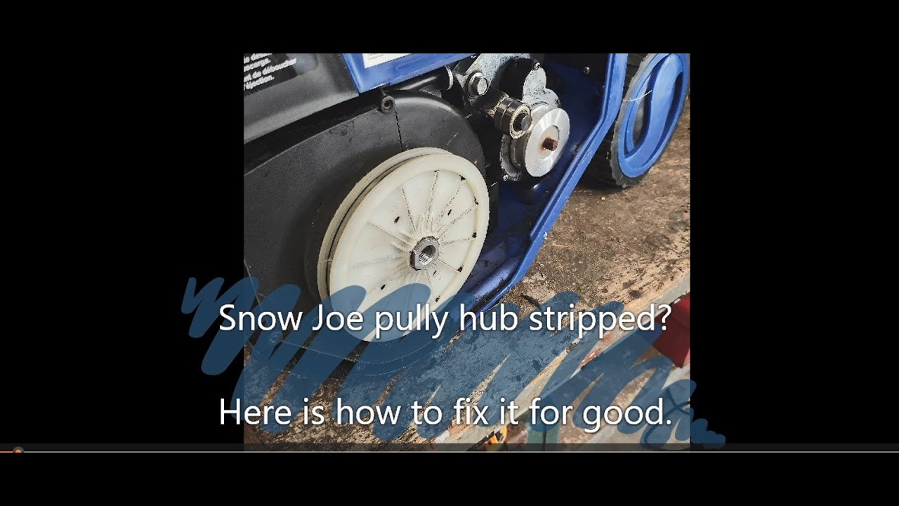 Snow Joe SJ627 Pulley Repair