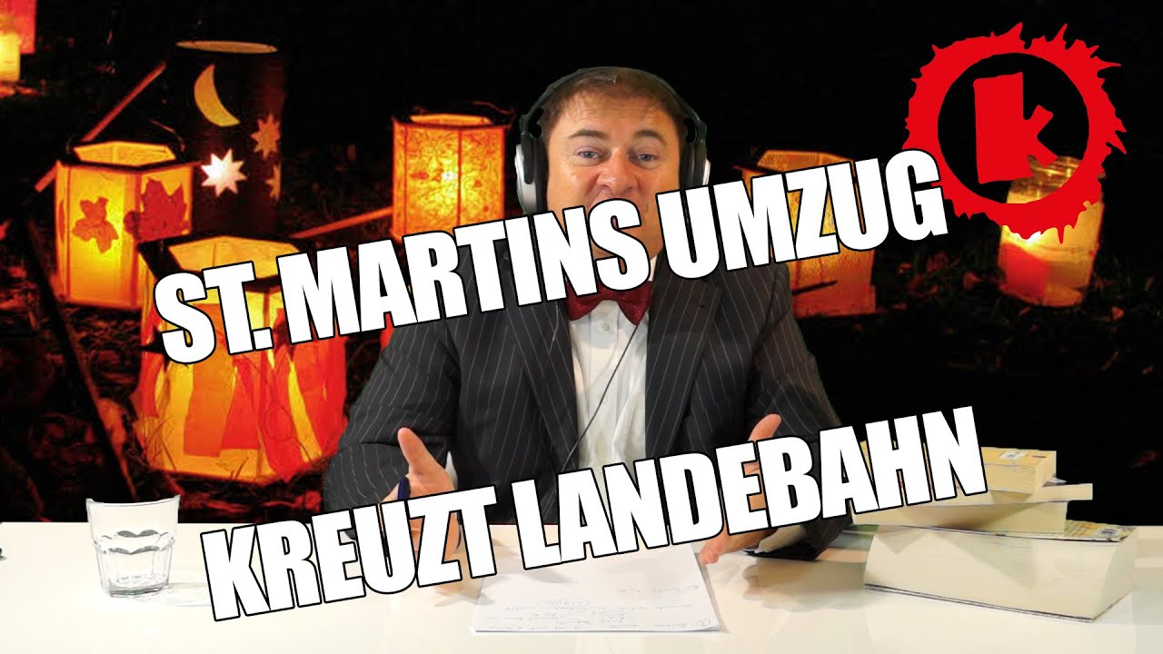 Heiner Knallinger - St. Martins Umzug kreuzt Landebahn