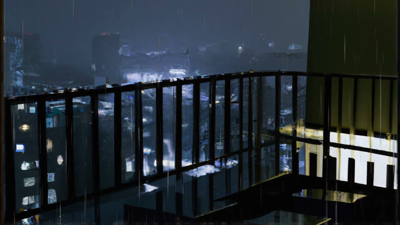 je te laisserai de mots slowed + reverb + rain and thunder one hour