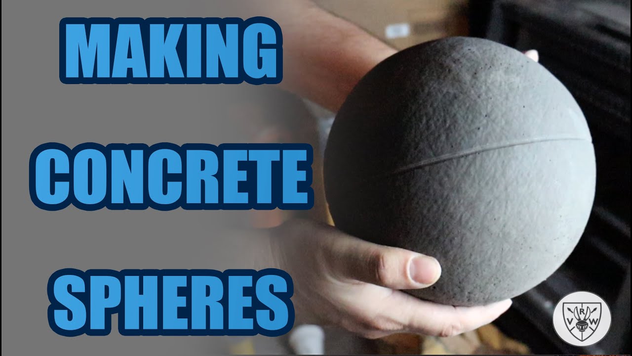 DIY Home Decor - Concrete Spheres for Fire Place