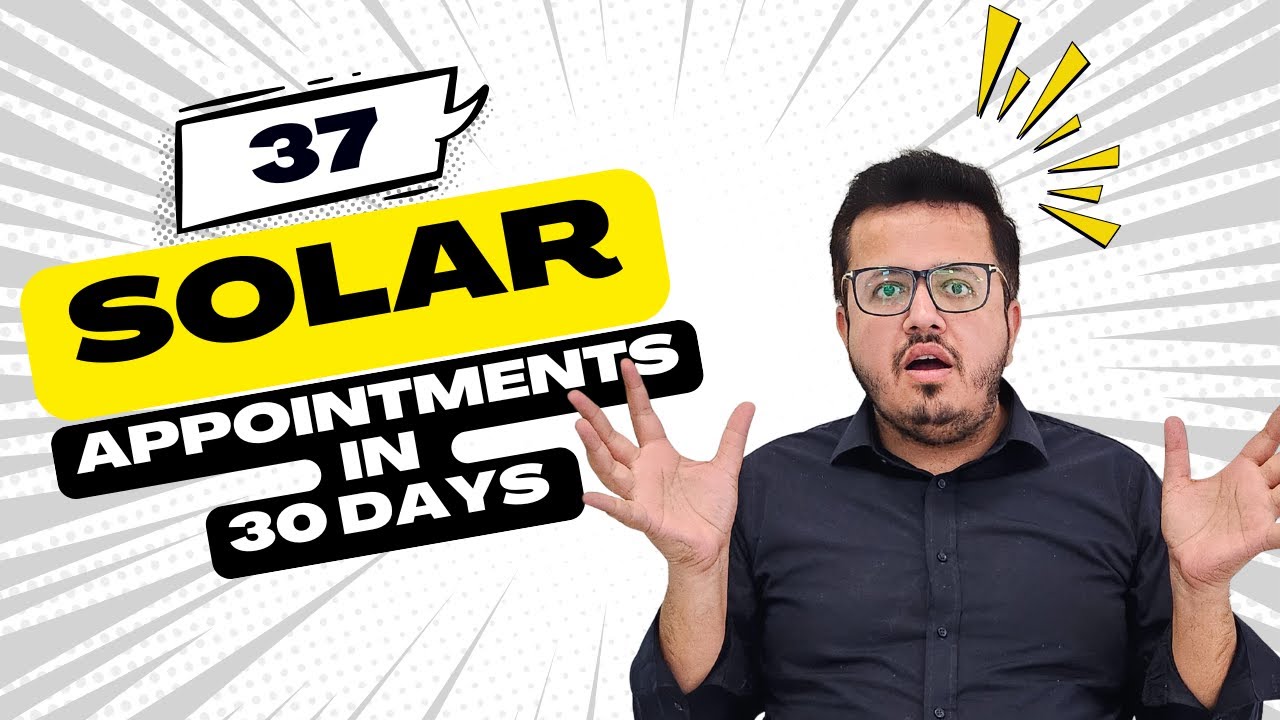 How We Booked 37 Solar Appointments in 30 Days &mdash; No Cold Calls Needed