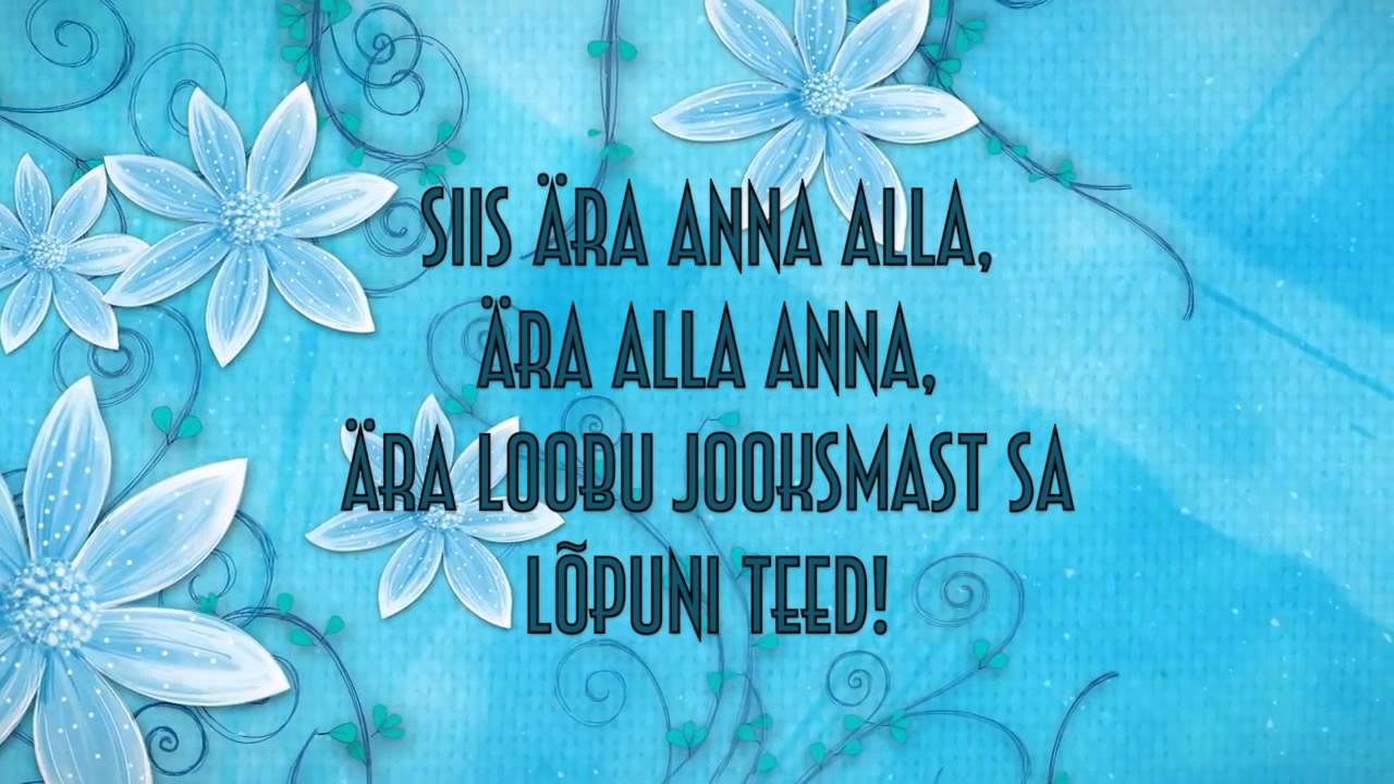 Timo Lige - Siis ära anna alla