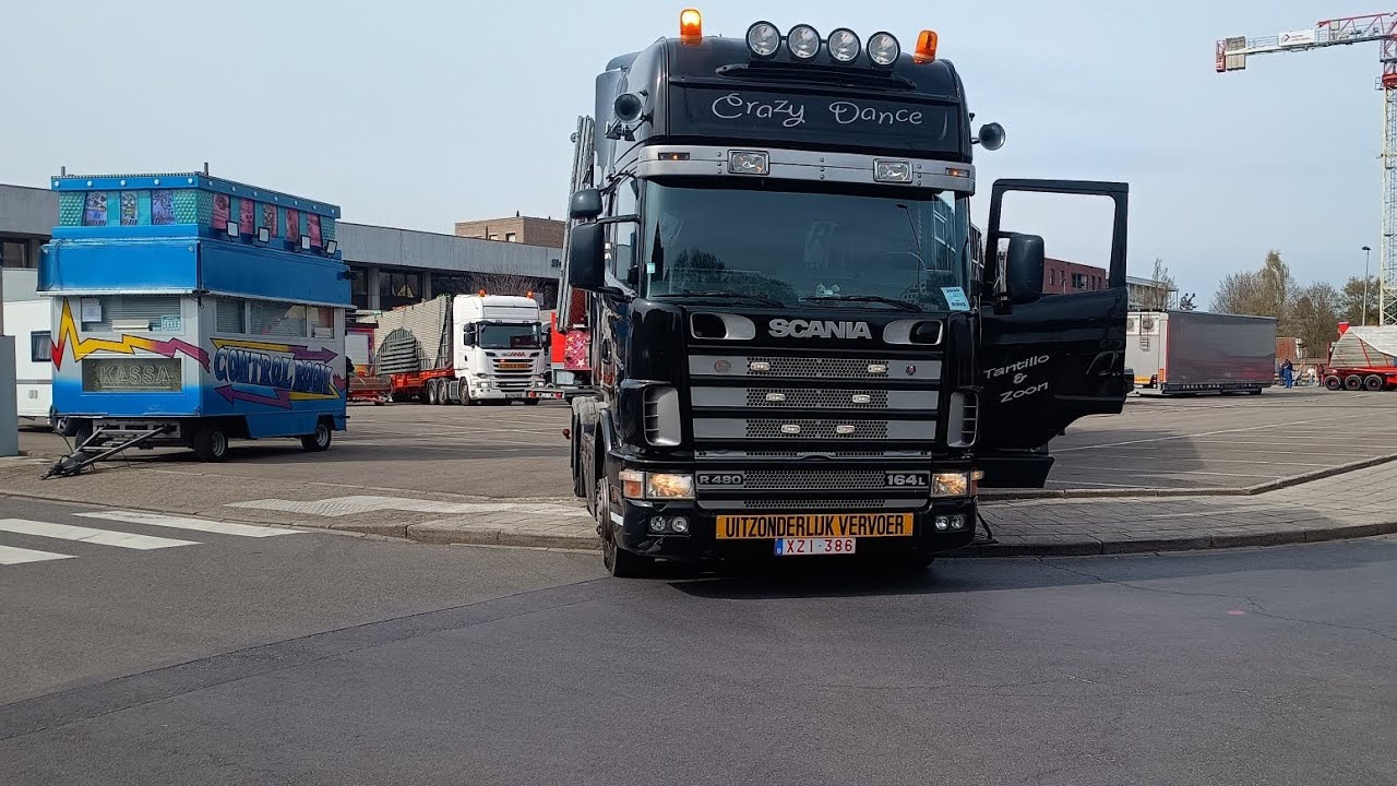 Palmenmarkt kermis Geel 2026 transport en opbouw deel 3
