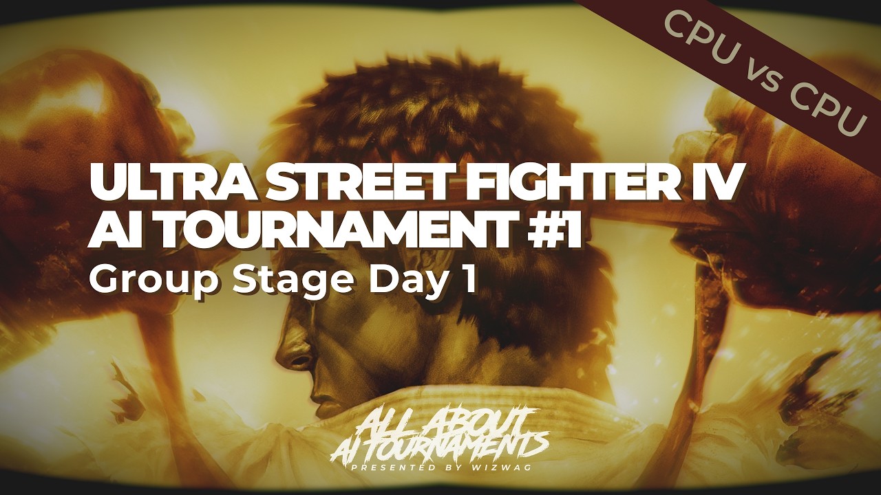Group Stage Day 1 | Ultra Street Fighter IV | AI Tournament #1