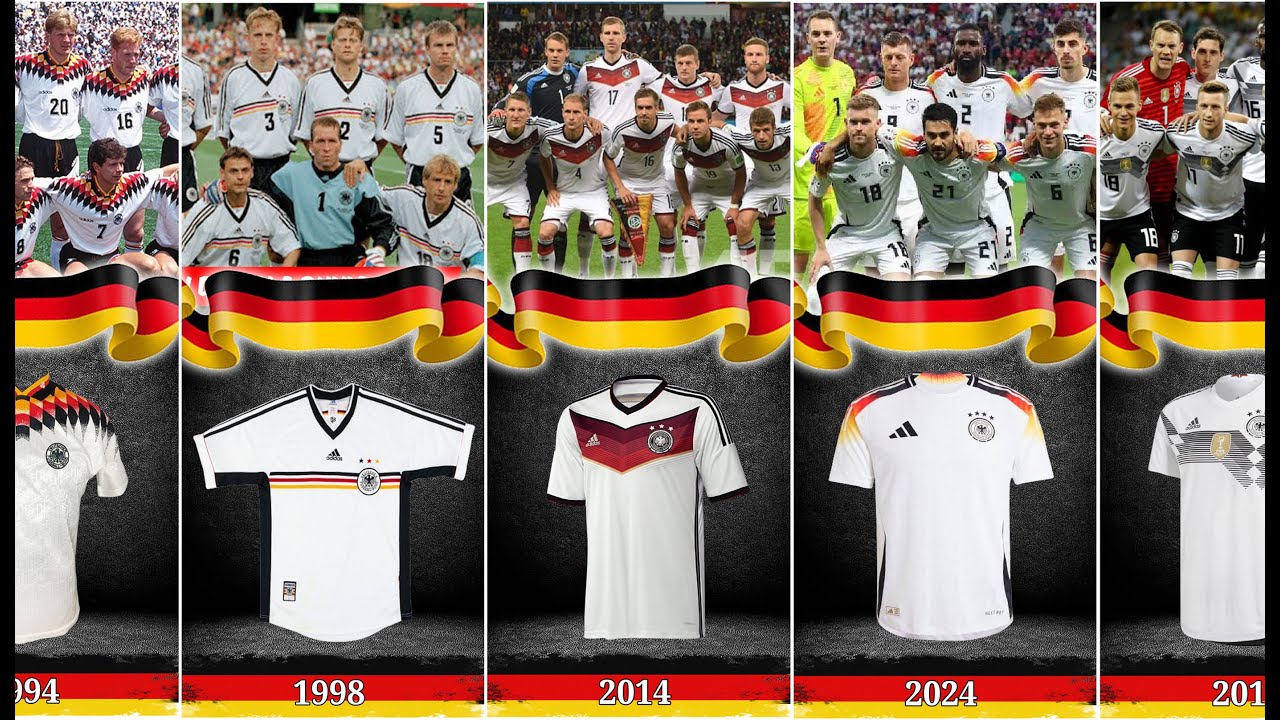 Evolution of the GERMANY National Team Jersey Home 1990 - 2024 || Evolusi Jersey Timnas Jerman