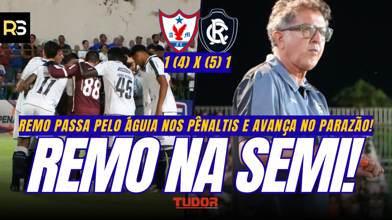 🚨🦁 QUE SOFRIMENTO! Remo empata com o Águia e vence nos pênaltis: classificação garantida!