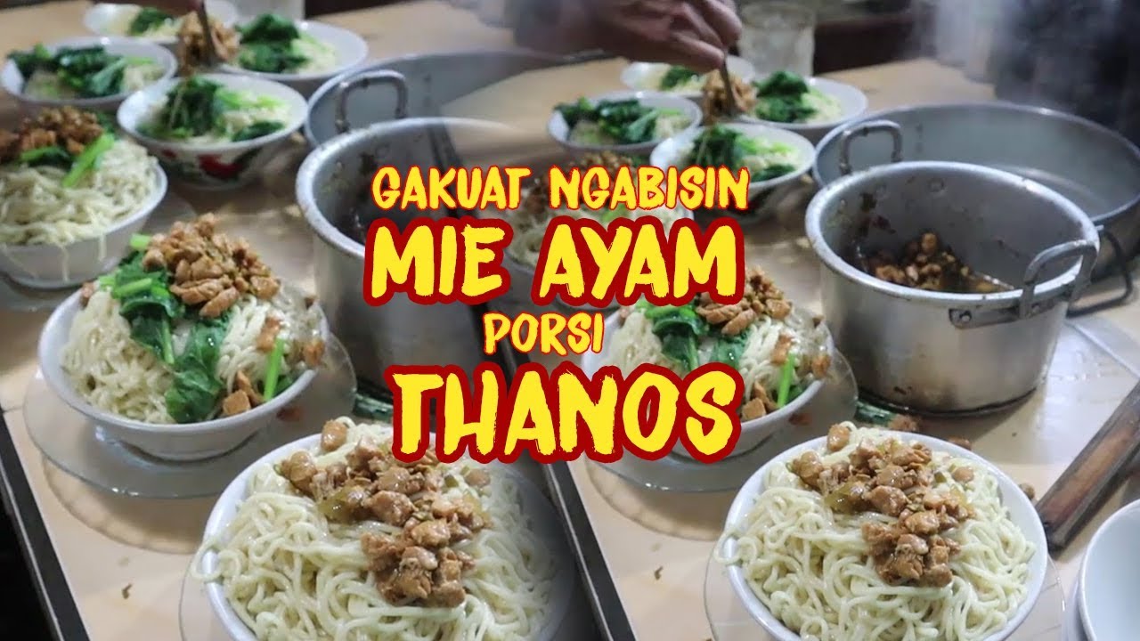 GILAAA !!! SEBANYAK INI CUMAN 10.000 !! MIE AYAM PORSI THANOS PART 2 !
