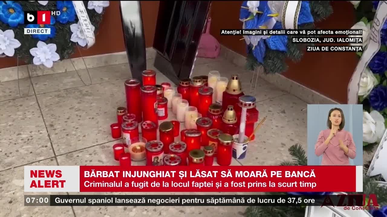 SLOBOZIA - BĂRBAT ÎNJUNGHIAT ȘI LĂSAT SĂ MOARĂ PE BANCĂ_Știri B1TV_26 ian. 2024