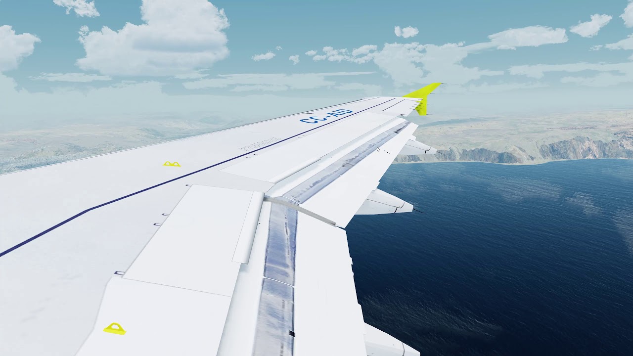 [P3Dv5] Landing on Arica! Tailwind ops on the FSLabs A319