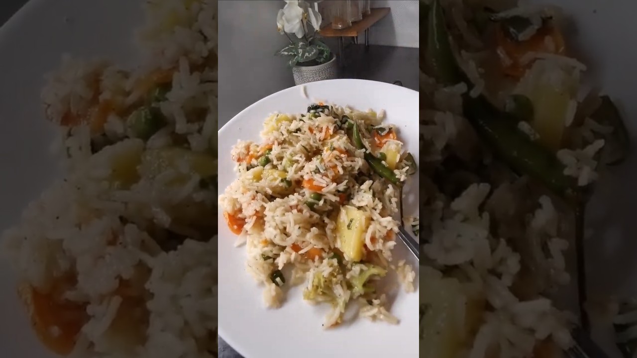 🥕🥦 Colorful Veggie Rice Bowl Healthy & Comforting🍚 