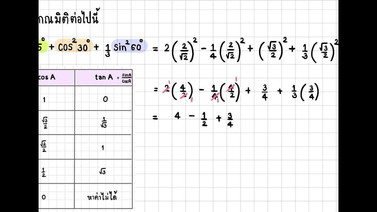 การหาค่าอัตราส่วนตรีโกณมิติ ม.3 | Math by kru Earng