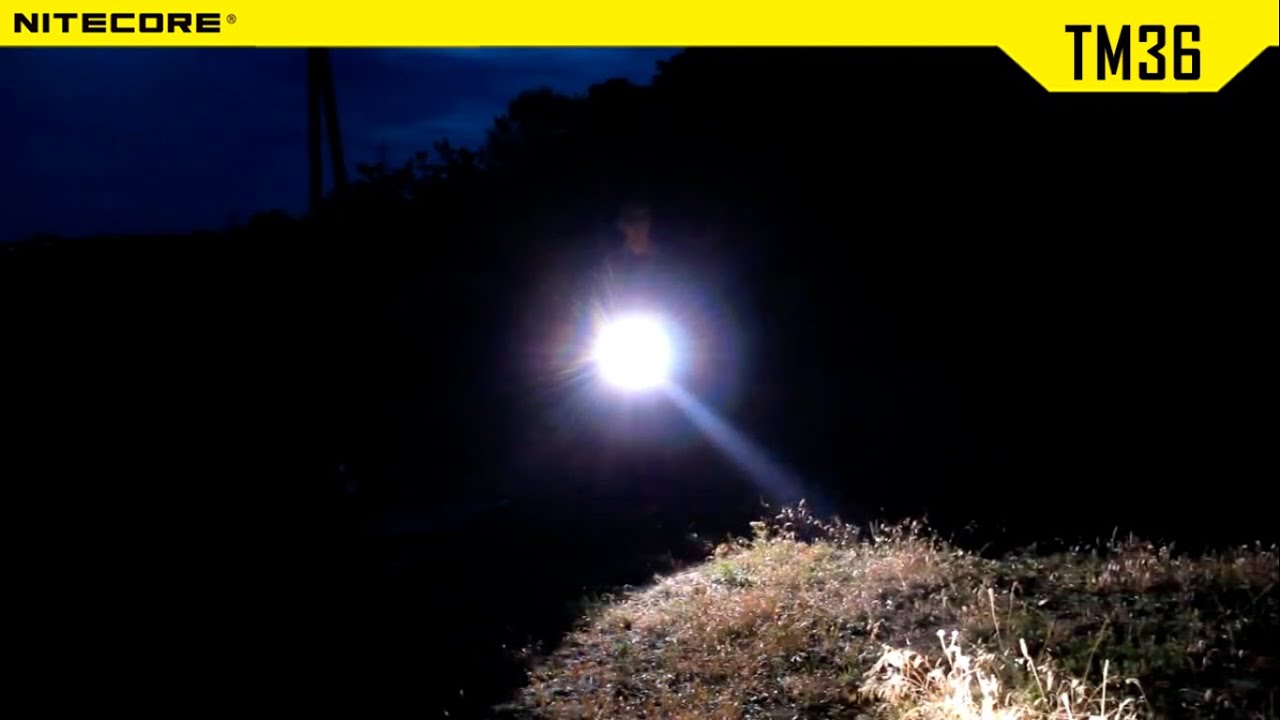 Фонарь Nitecore TM36. Официальный обзор