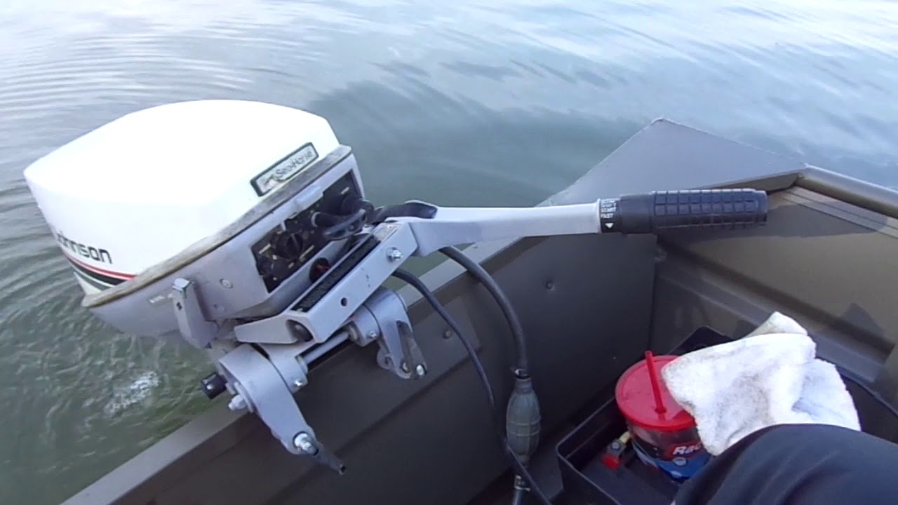 15 HP Johnson  lake test.