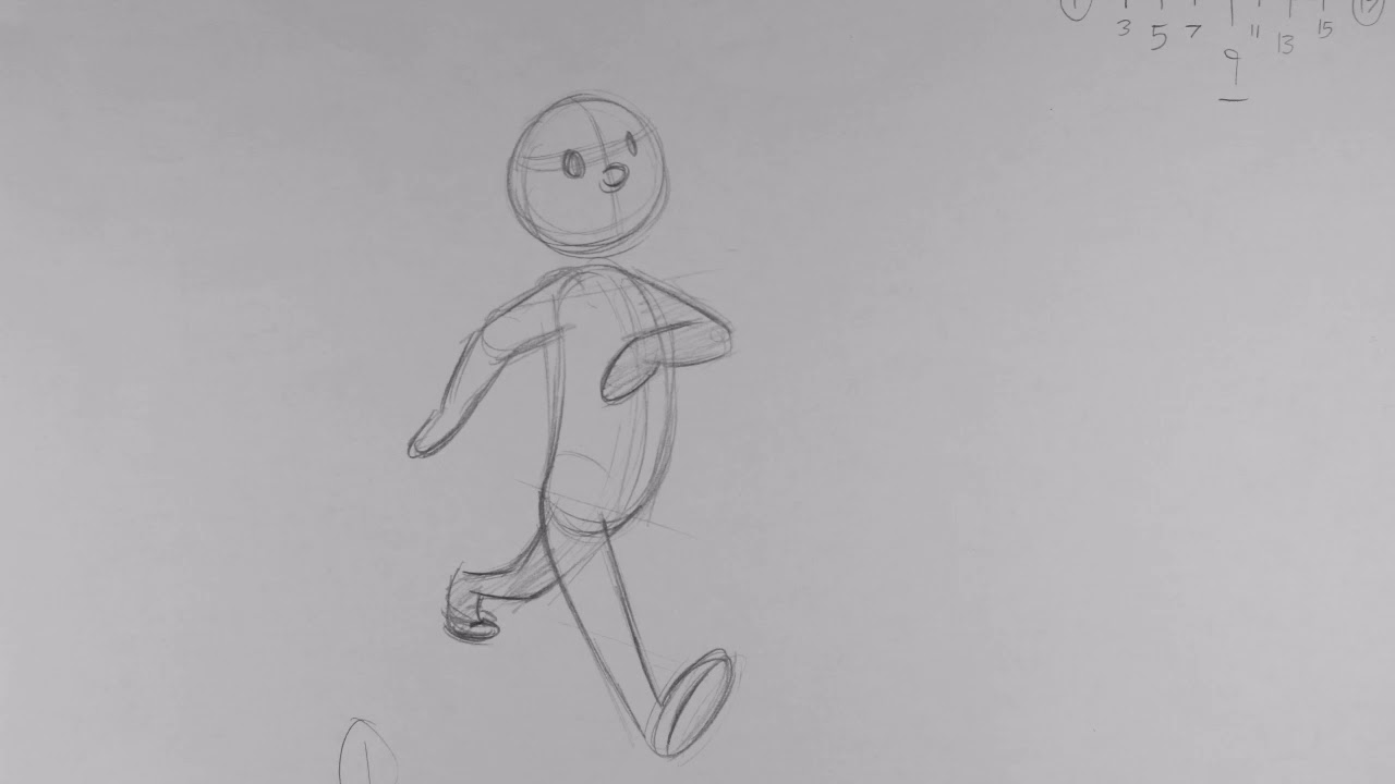 3/4 Walk Cycle