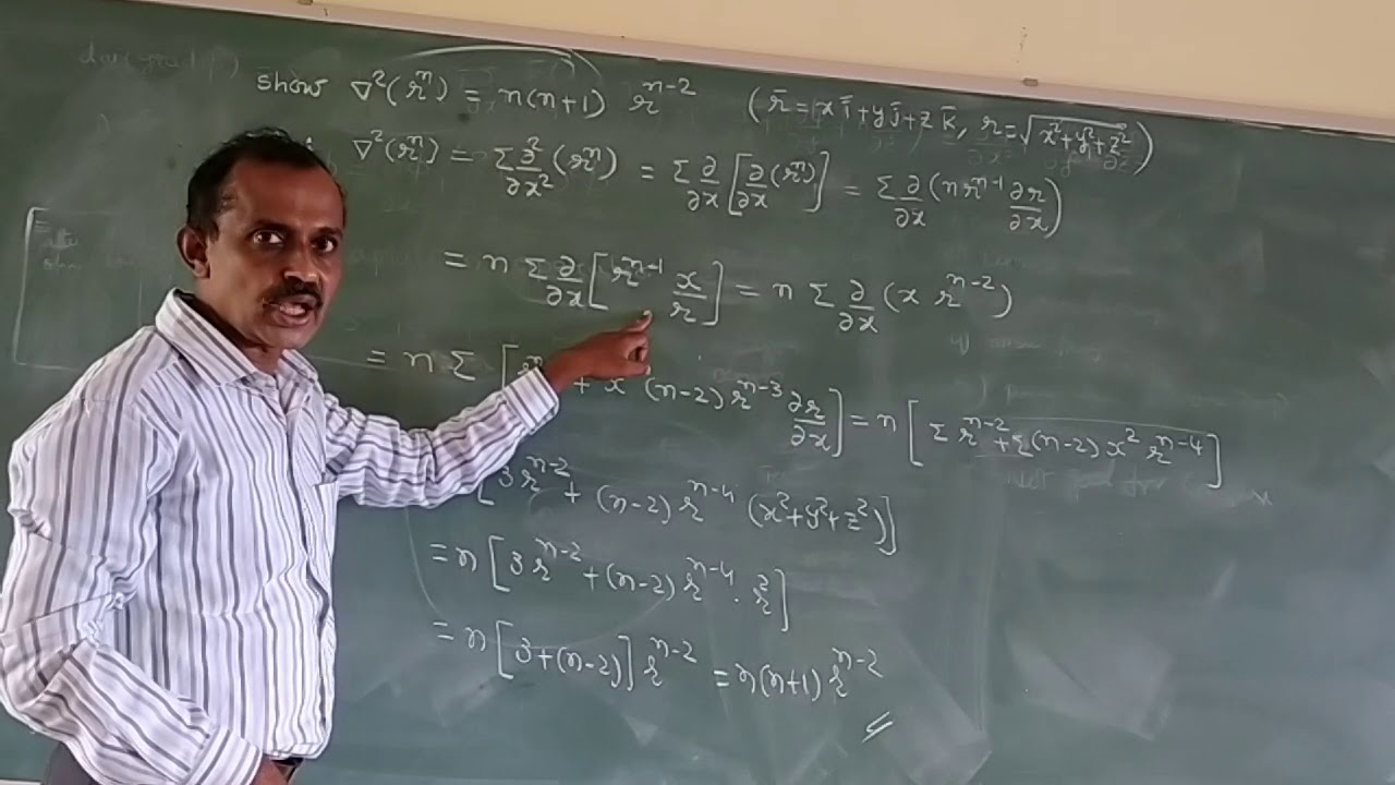 3rdbsc del^2r^n=n(n+1)r^n-2