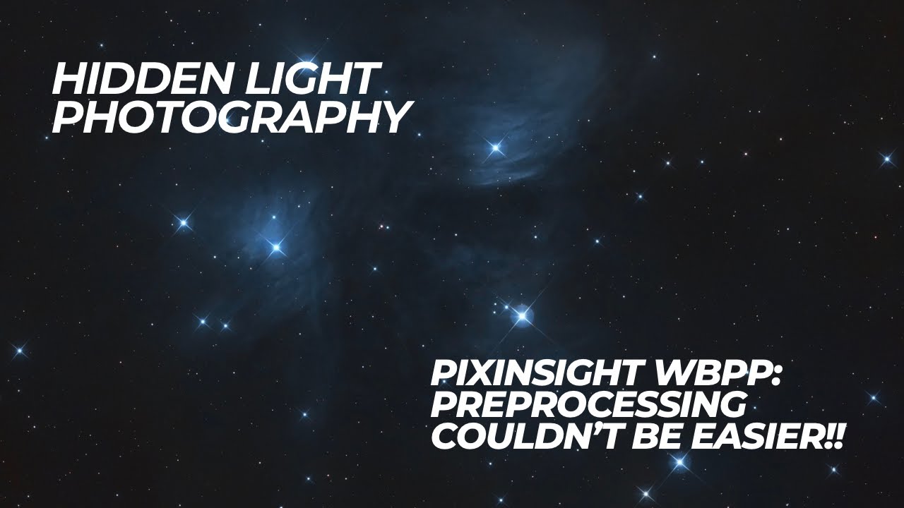 Освоение скрипта предварительной обработки WBPP: подробное руководство PixInsight