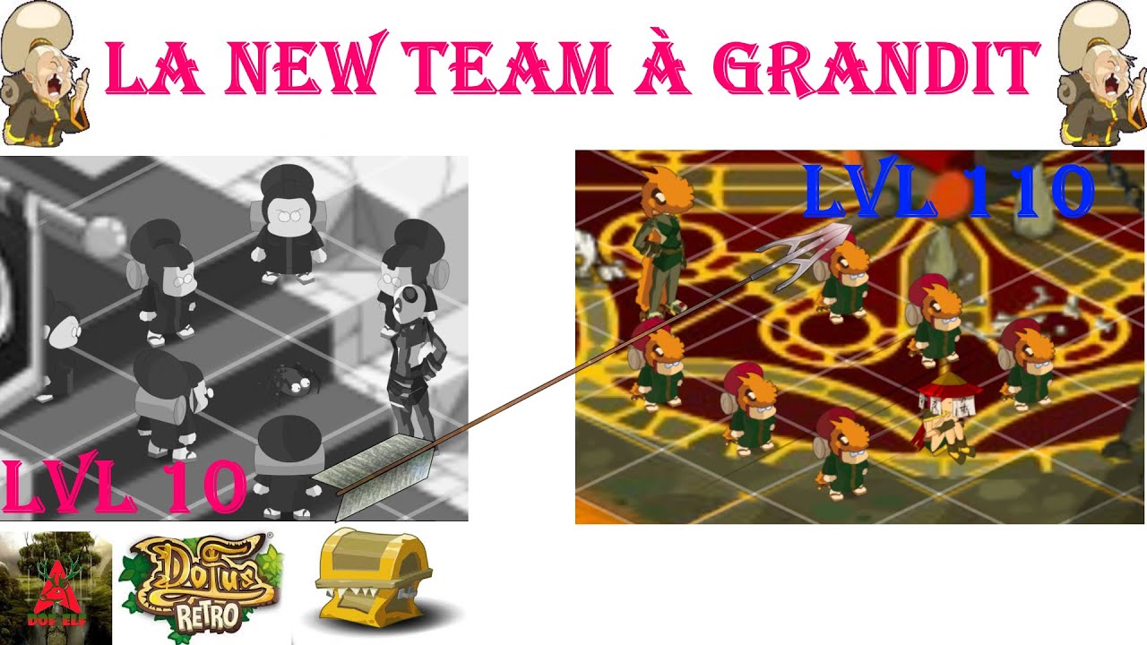 Dofus retro #87: R&eacute;sum&eacute; du UP lvl 110 🗝️ Donjon Rat Noir 🗝️